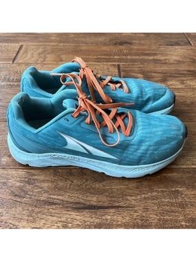 Altra Rivera Running Shoes Foot Shape Zero Drop Light Blue Womens Size 6.5